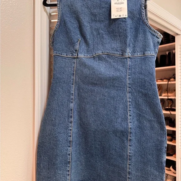 Zara Denim Mini Dress - Picture 2 of 4
